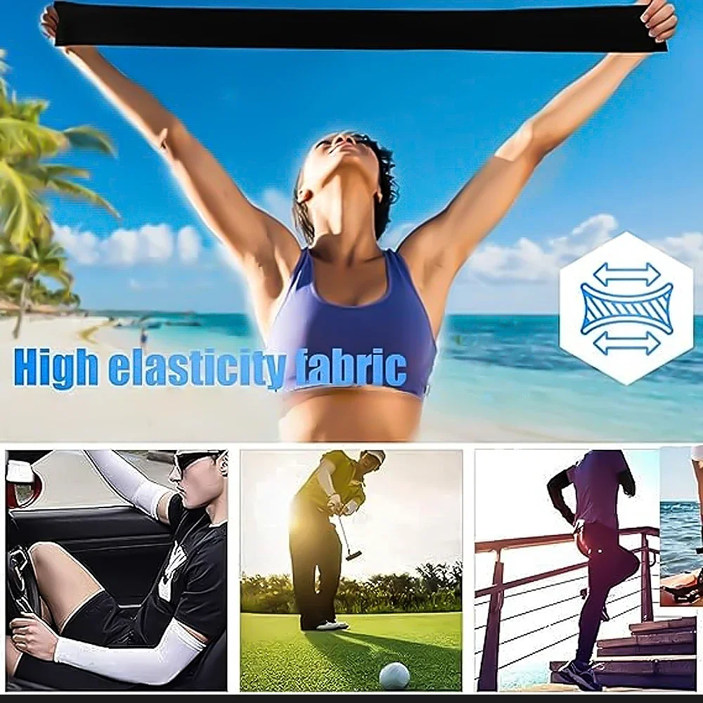 أكمام رياضية للرجال، قفازات ركوب الدراجات المرنة والمسامية، مناسبة للسفر اليومي وصيد الأسماك - طراز للجنسين