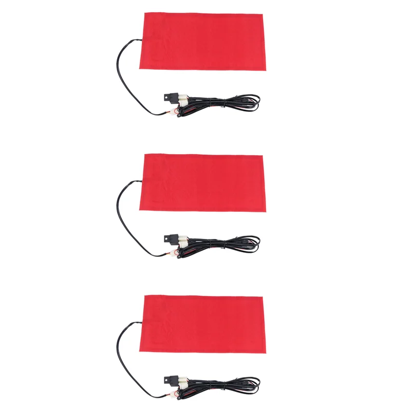 

R4-3X 25W 12V Universal Motorcycle ATV Seat Heated Cushion Waterproof Pad Heating Pad Mat Winter Warmer