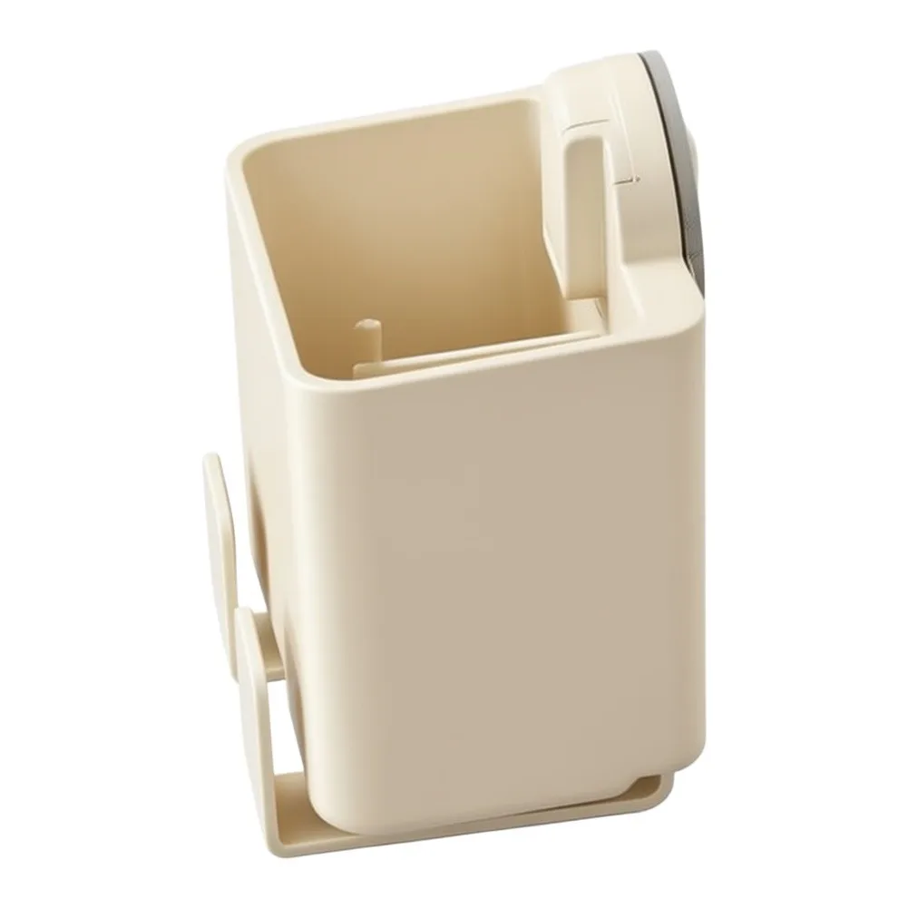 1pcs Wall Mounted ABS Toothbrush Holder Organizer Gray Cream White For Bathroom Vanity Storage Shelf