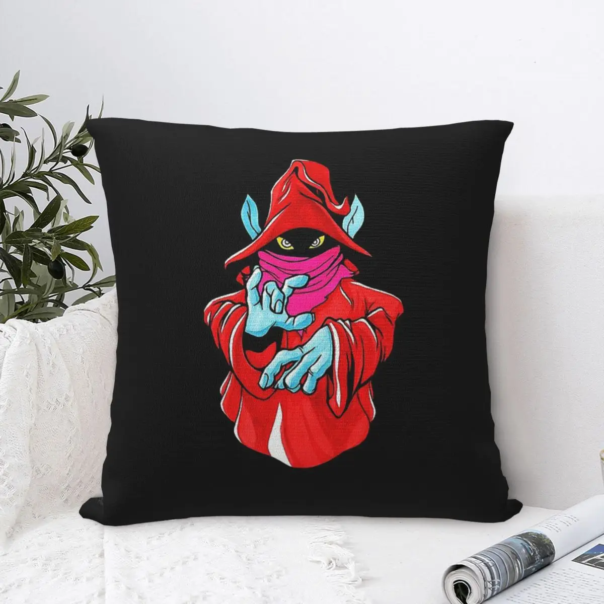 Power Red Devil Cute Throw Pillow Case He-Man The Master Of The Universe Backpack Coussin Covers DIY Printed Soft Home Decor