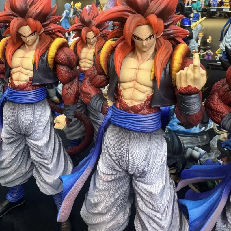 32 cm Dragon Ball Anime Perifere Ornament Cy Studio Np Super Saiyan 4 Gogeta Figuur Met Dubbele Armen Drie Hand soorten Anime