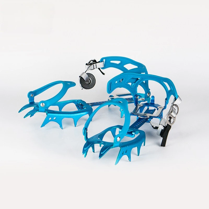 14-Tooth Ultra-Light Aluminum Alloy Crampon Non-Slip for Hiking Mountaineering