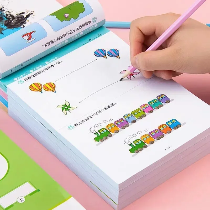 2-6 Years Old Childern Study Puzzle Book Addition and Subtraction Exercise Thinking Training Early Education Puzzle Picture Book