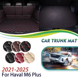 For Haval M6 Plus MK2 2021 2022 2023 2024 2025 Car Rear Trunk Storage Pad Leather Mat Interior Dedicated Carpet Auto Accessories