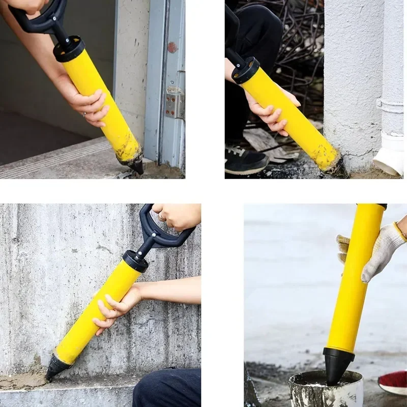 Caulking Gun Cement Lime Pump Grouting Mortar Sprayer Applicator Grout Filling Tools with 4 Nozzles Caulking Gun