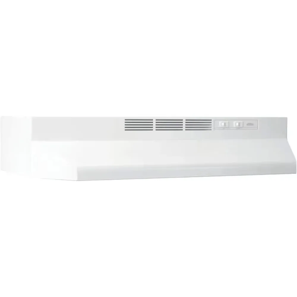 

413001 Non-Ducted Ductless Range Hood with Lights Exhaust Fan for Under Cabinet, 30-Inch, White