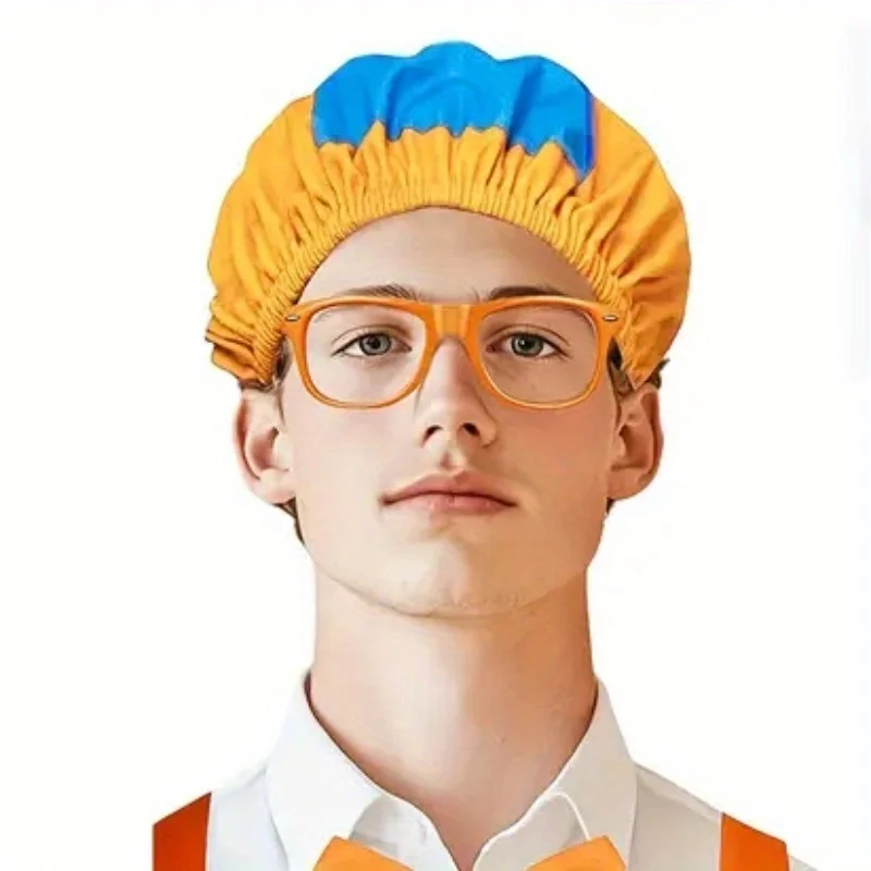 

Костюм для дня рождения, аксессуары для костюма для косплея, милая мультяшная двухцветная шляпа из кожи дыни