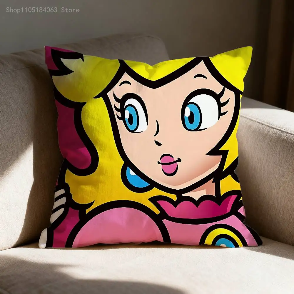 B-Bowser Princess D-Donkey Kong Pillow Case For Sofa Decor Car Office Room Printing Cushion Cover Decorations and Protector - view 5