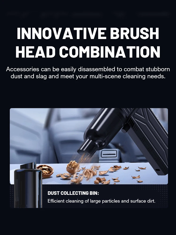 Powerful Air Blower 880000RPM Wireless Dust Blower 3-Gear Speed Adjustable Compressed Air Duster Violent Fan For Computer Clean