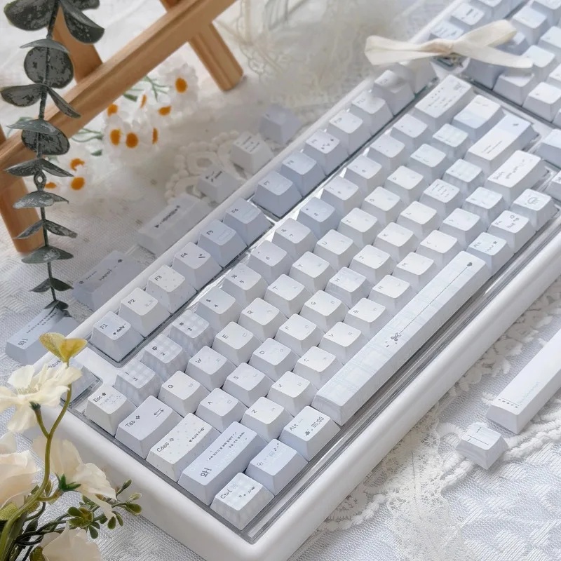 

Light Color Theme Keycaps Set Customized PBT Sublimation Cherry Profile Keyboard Cap for Mechanical Keyboard Accessories Gifts