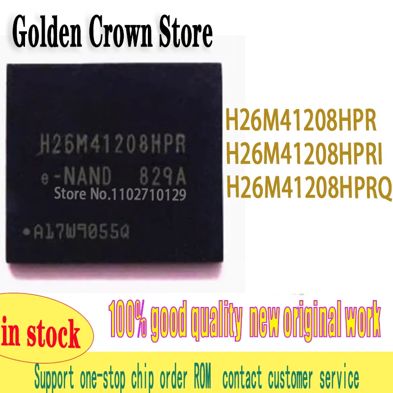 

10pcs/lot H26M41208HPRI H26M41208HPR H26M41208HPRQ 8GB Storage chip work New original In Stock