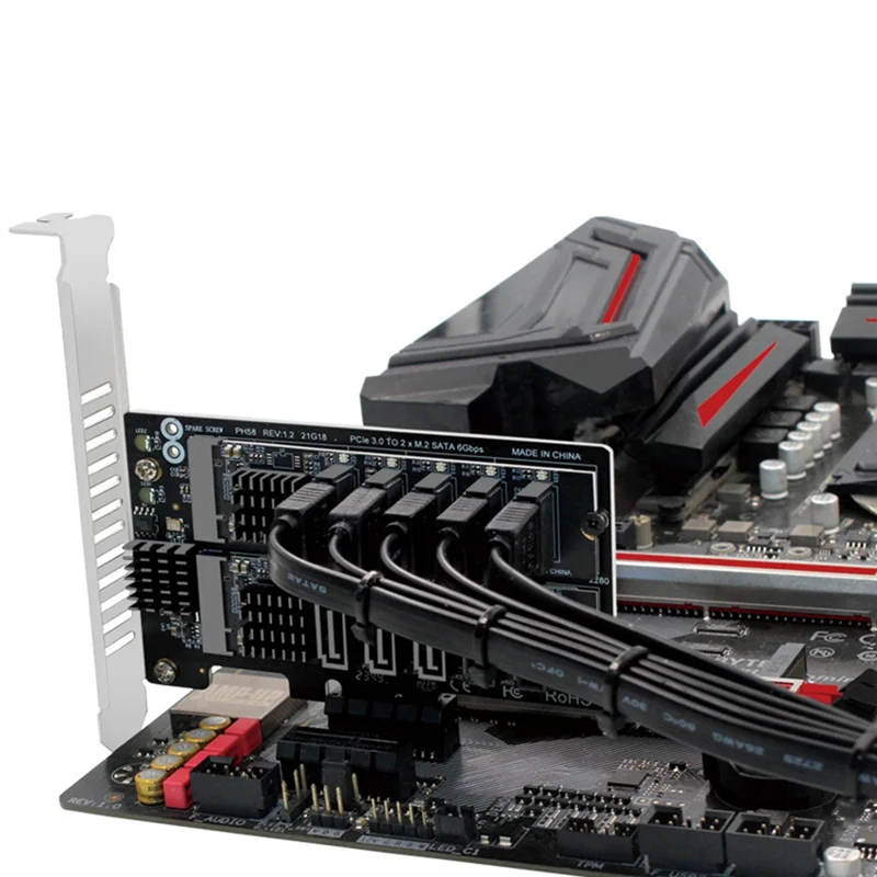 

M.2 NGFF SATA M2 SATA Extended Card 6Gbps X1/X4/X8/X16 Support M.2 SSD 2230/42/60/80