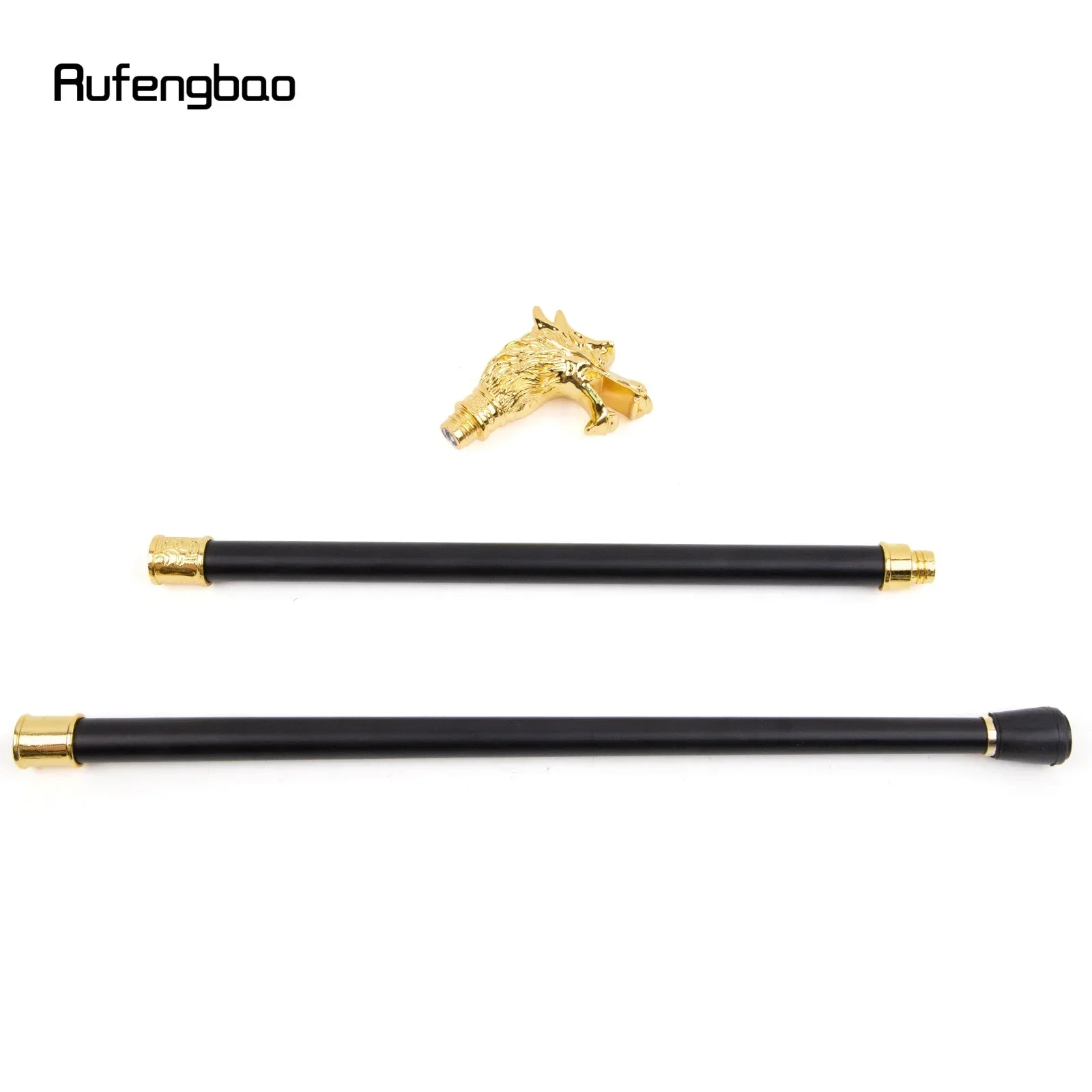 الذهبي الفاخرة التنين رئيس عصا المشي الأزياء الزخرفية عصا للمشي شهم أداء المرحلة قصب 93 سنتيمتر #6