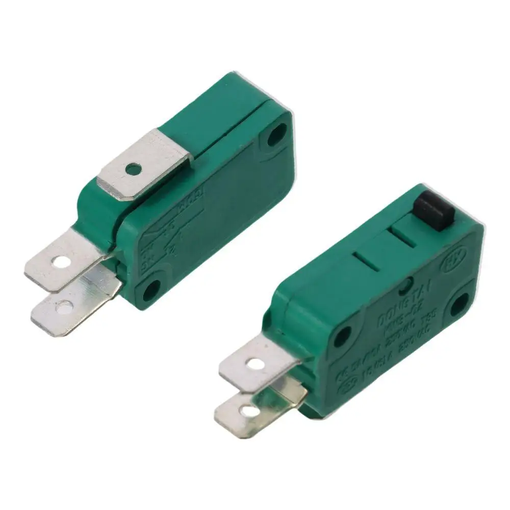 2Pcs KW3-OZ Micro Limit Switches 16A 125/250VAC SPDT NO NC Micro Switch Limit Switch 3 Pins PCB Terminals Push Button Action