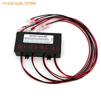 Battery Equalizer HC02 Batteries Regulators 4S Active Connect Solar System Charge Controller Voltage Balancer 12V LED Display