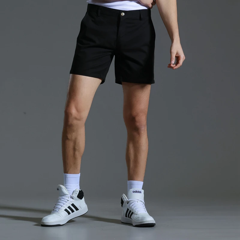 2024 New Arrival Man Casual Summer Stretch Slim Shorts Sky Blue Color