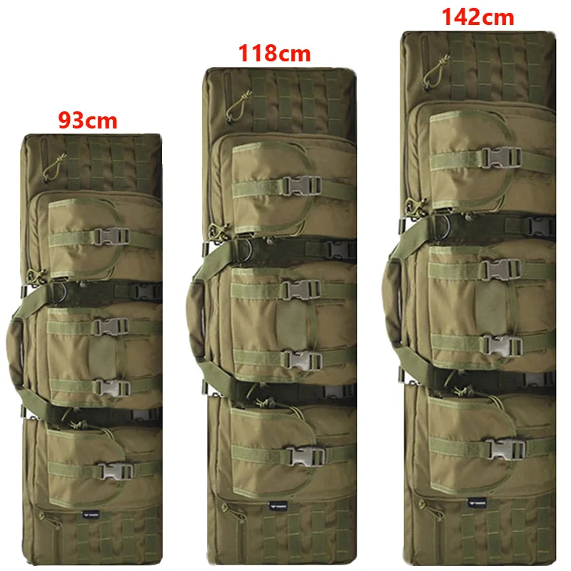 

93cm 108cm 118cm 142cm Tactical Molle Gun Bag Hunting Backpack Shooting Paintball Sniper Airsoft Rifle Gun Case For Wargame