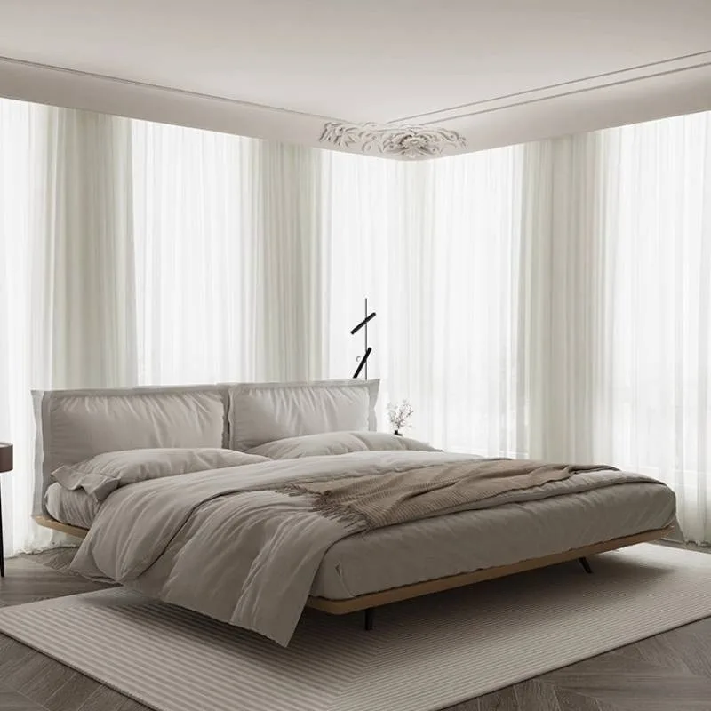 Elegant Base Double Bed Accessories Bedside Table Bedding Dressers Bed Frames Headboards Mattress Letto Matrimoniale Furniture