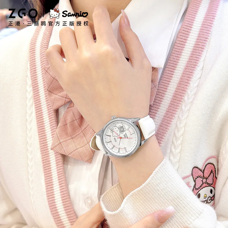 ZGO x Hello Kitty Watch for women Student Girlfriend Watch Cinnamoroll Dog Quartz Watch 2179