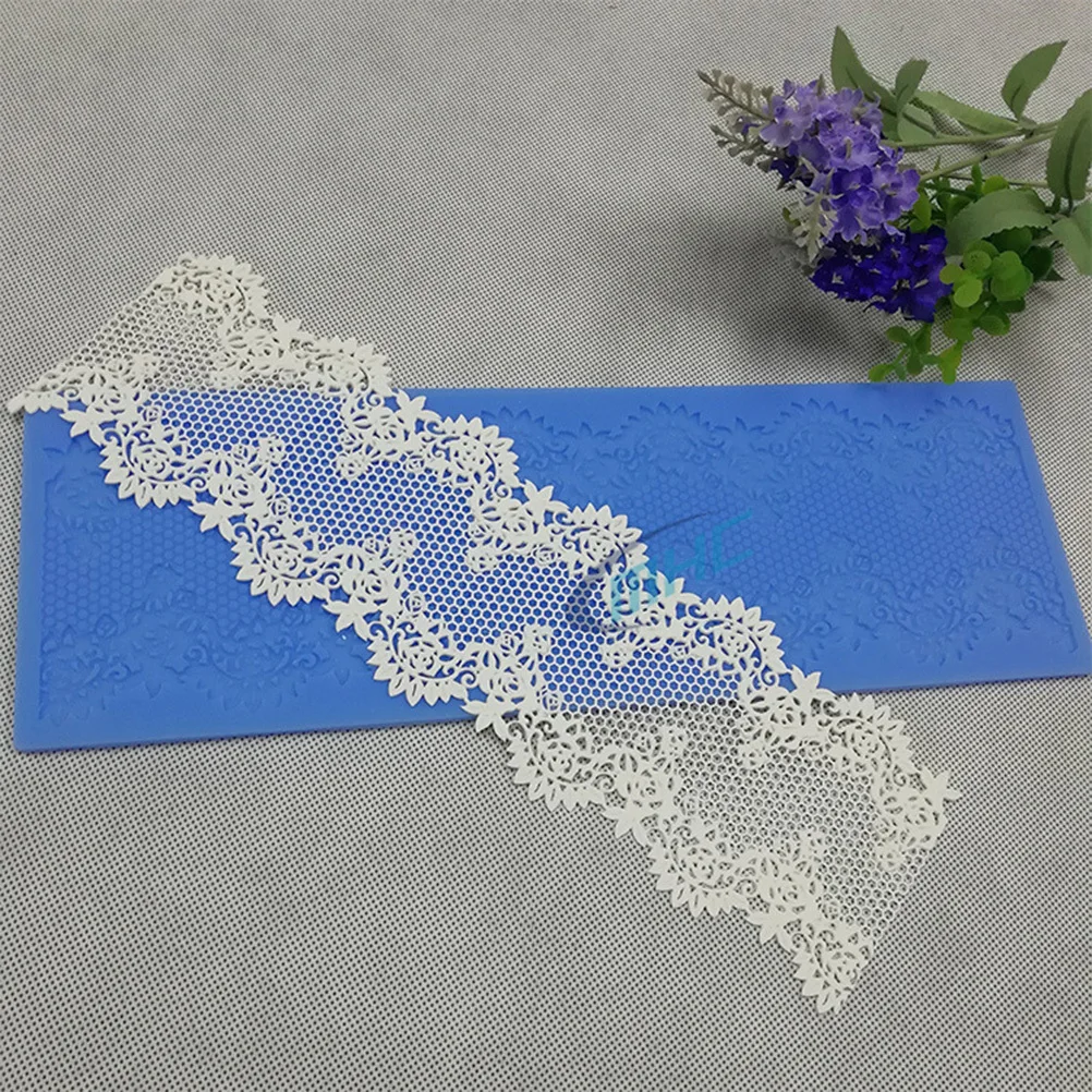 

Creative Rose Lace Cake Mold Silicone Flower Baking Mould for Home Bakery Candy Chocolate Fondant Jelly Pudding Making