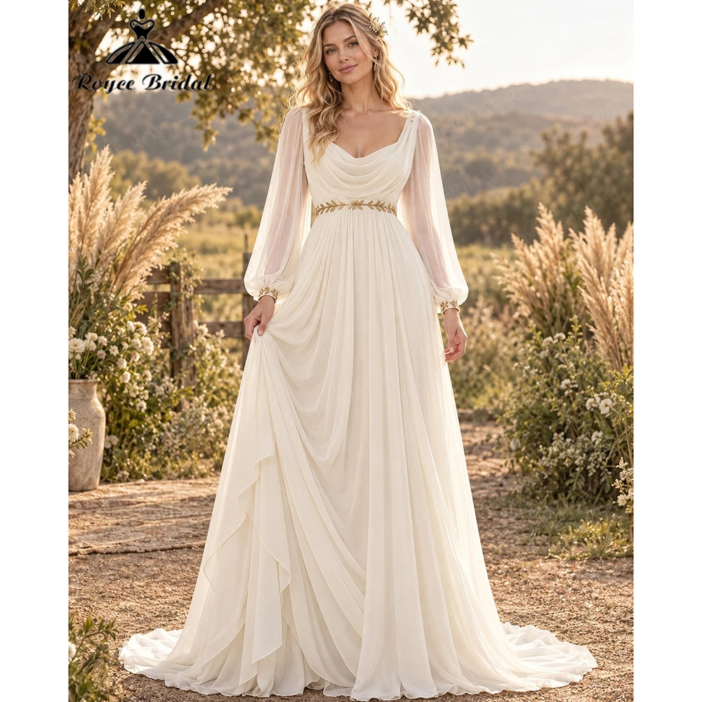Roycebridal Boho Sweetheart A Line Wedding Dresses 2027 Appliques Backless Sexy Beach Bridal Gown Customized Vestido De Novia