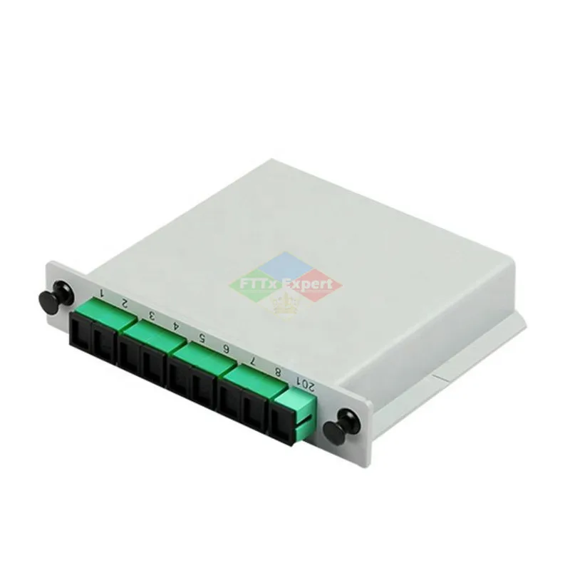Optic Fiber Splitter Box 1x2 1x4 1x8 1x16 With SC APC Connector Steel Tube Internet Fiber Optical Mini Single Mode PLC Splitter