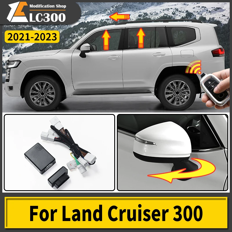 Automatic Closed Window + Lock Door OBD Module +Folding For Toyota Land Cruiser 300 LC300 2021 2022 2023 Interior Accessories