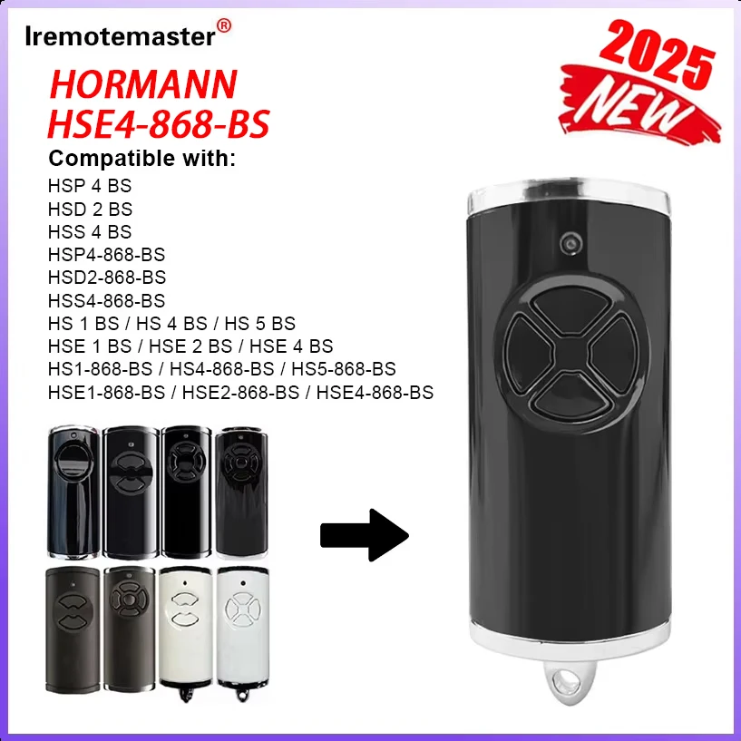 New For HORMANN 868 BS BiSecur Compatible With HSE4 HS1 HS4 HS5 HSP4 HSD2 HSE2 HSE5 HSE1 Garage Door Remote Command Transmitter