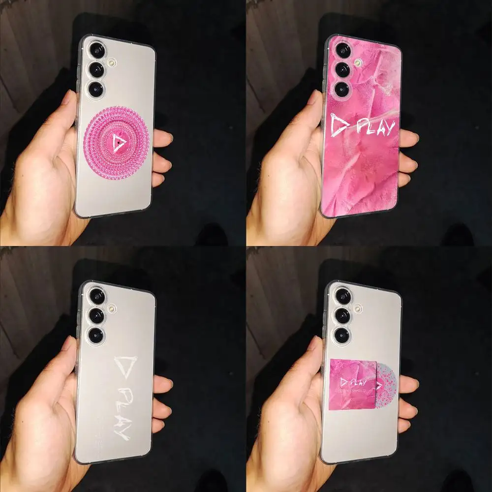 

E-Ed Sheeran Play Phone Case For Samsung S24,30,21,22,23,20 FE,lite,PIus,Ultra,5G,Note,9,10 Transparent Box