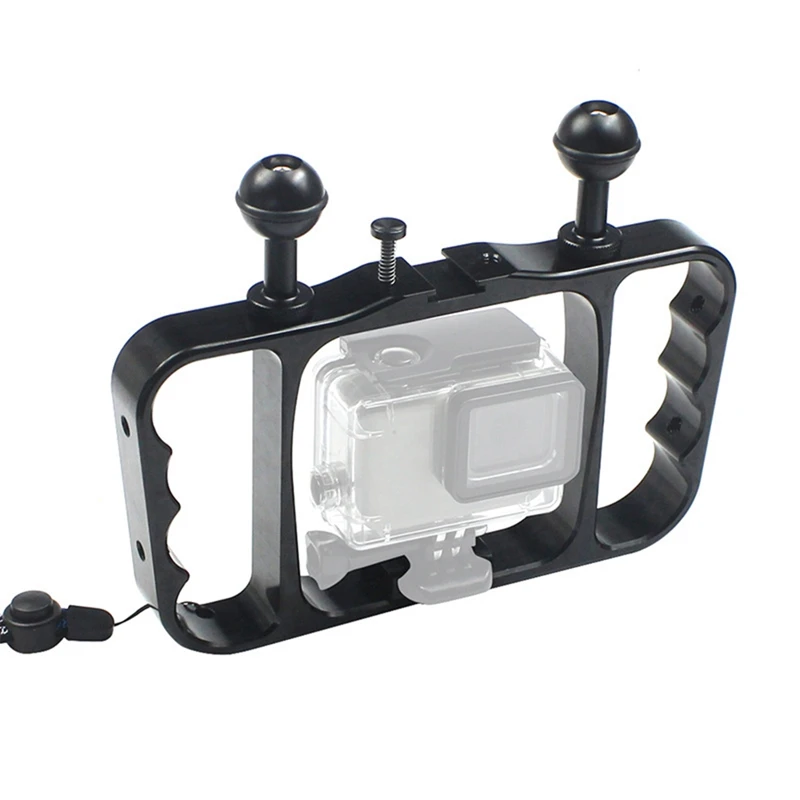 Aluminum Diving Photography Bracket For GOPRO MAX9 8 7 6 5 4 3 2/AKASO EK7000 4K Action Camera Accessories