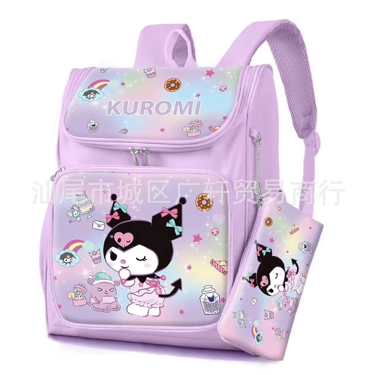 Hello Kitty Melody Kulomi Cinnamon Dog Backpack Cartoon Sanrio Original Children Kawaii High Capacity School Bag Anime Cute Bag