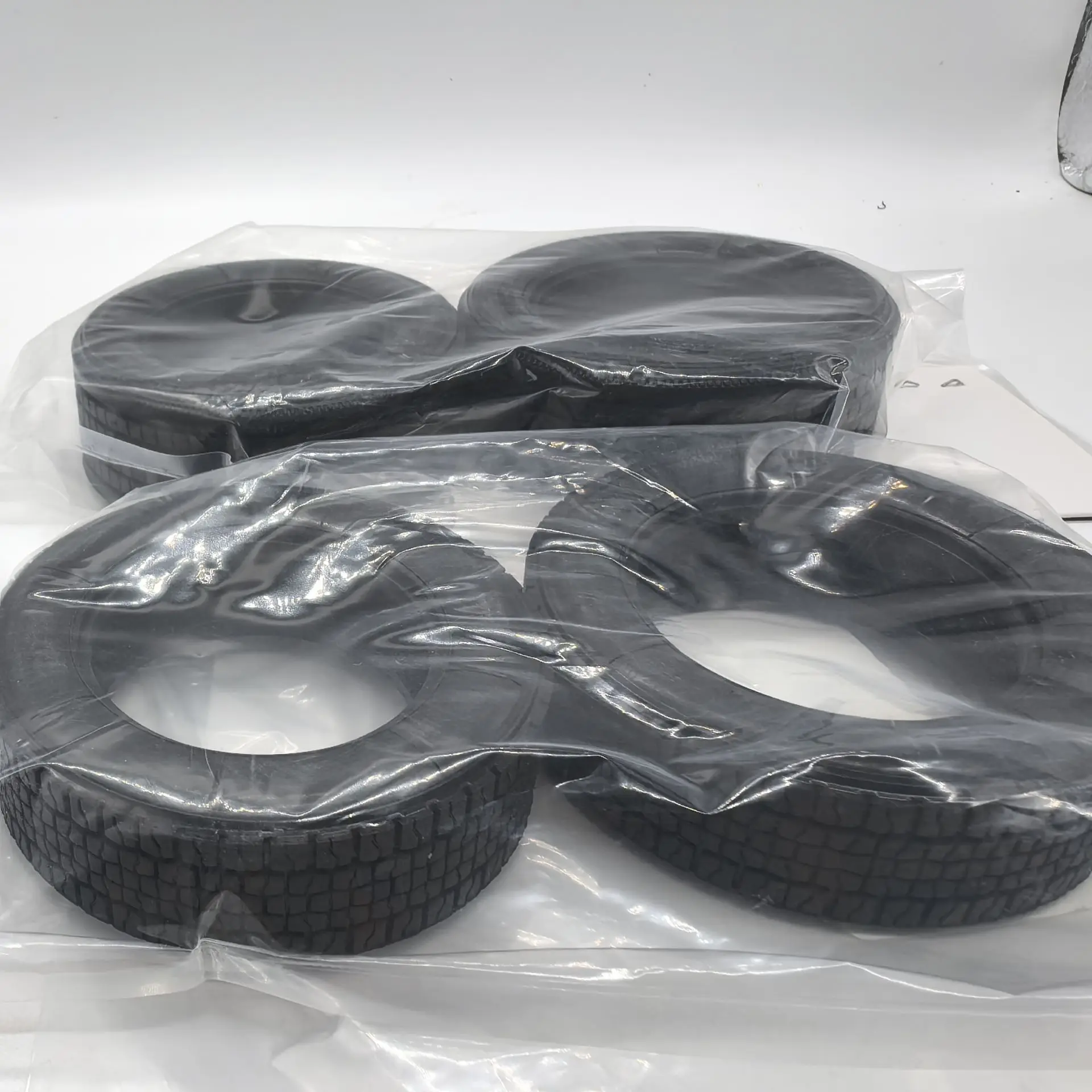 

73MM Rubber Doll Tires 23MM Narrow 29MM Wide For 1/14 Tamiya RC For Scania 770S Man Actros TGX TGS European Truck Toy DIY Parts