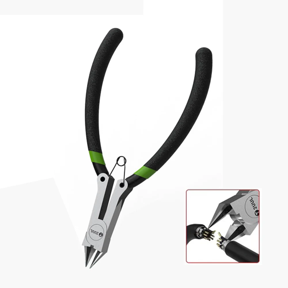 

Basic Plier-High Precision Middle Frame Cutting Nipper Diagonal Cutter for Mobile Phone Motherboard PCB Board Shield Cover -2UUL