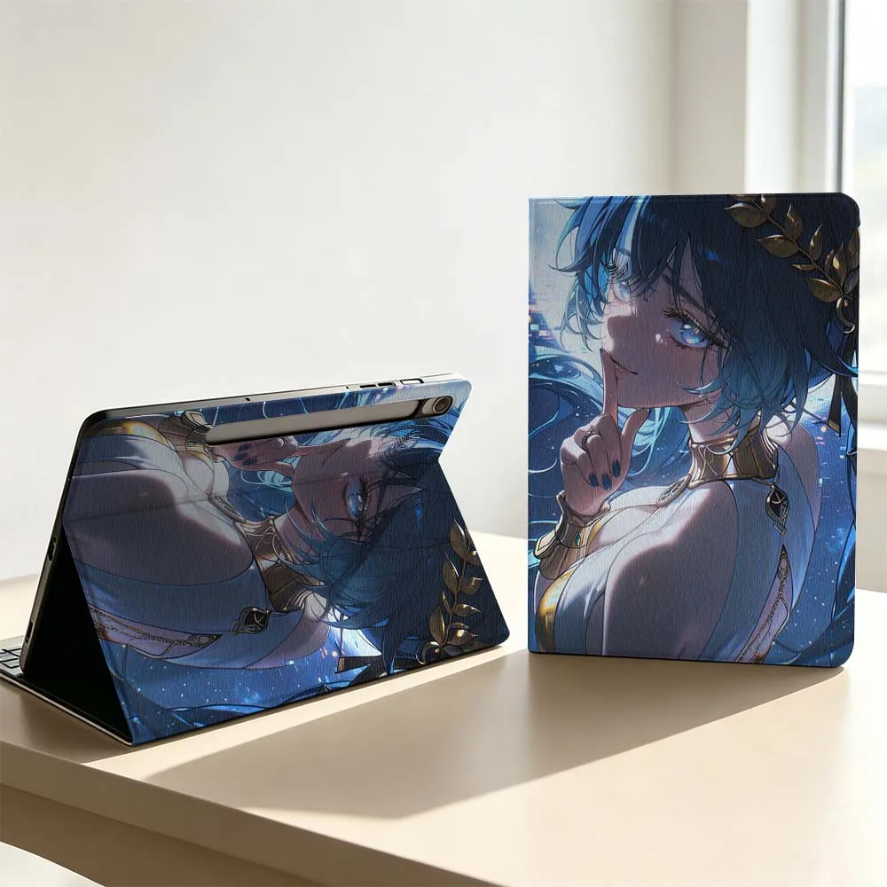 Luno Wuthering Waves Soft For Samsung Galaxy Tab S11 S10 S9 S8 S7 S6 A9 A8 A11 Lite FE Plus Pen Tray Tablet Case