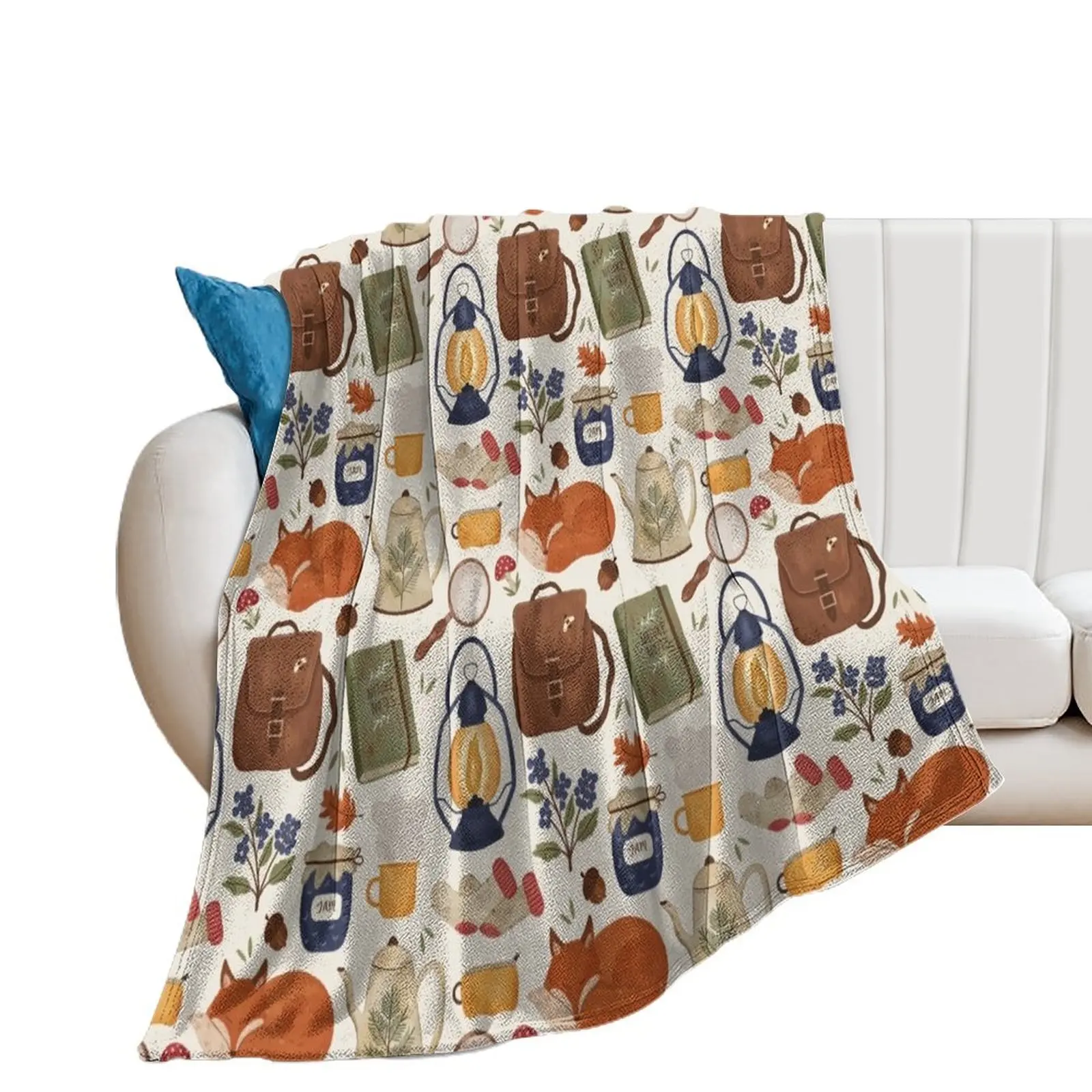 

Woodland Wanderings Throw Blanket Decoratives Designers Thin Quilt Blankets