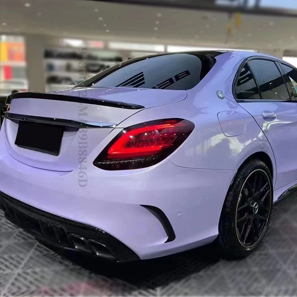 

For Mercedes Benz C W205 Sedan and C43 C63 4 Door Rear Spoiler Wing Exterior Part Sport AMG Style Tail Air Deflector Tuning