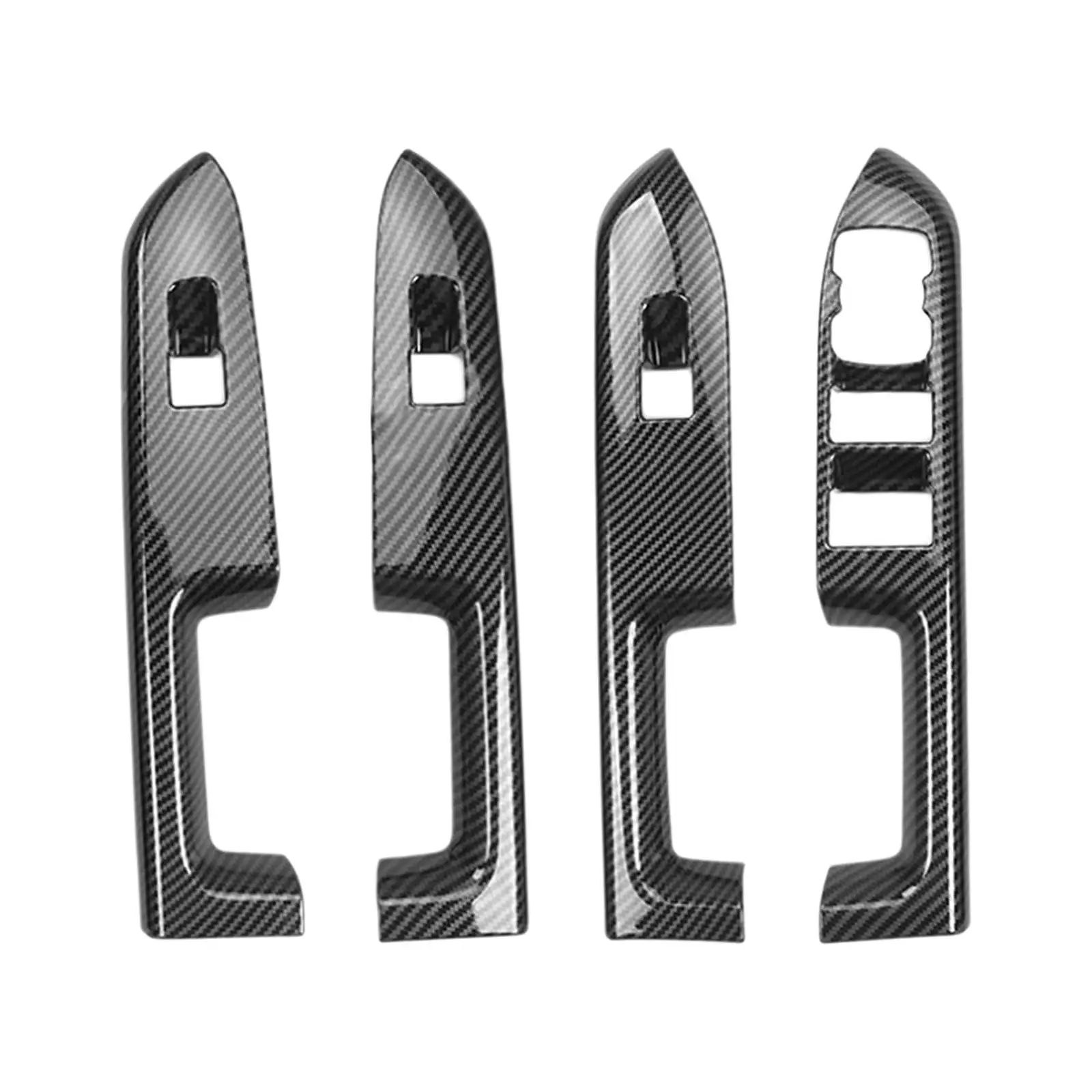 4 Pieces Window Lift Switch Panel Frame Cover Trim for Sport