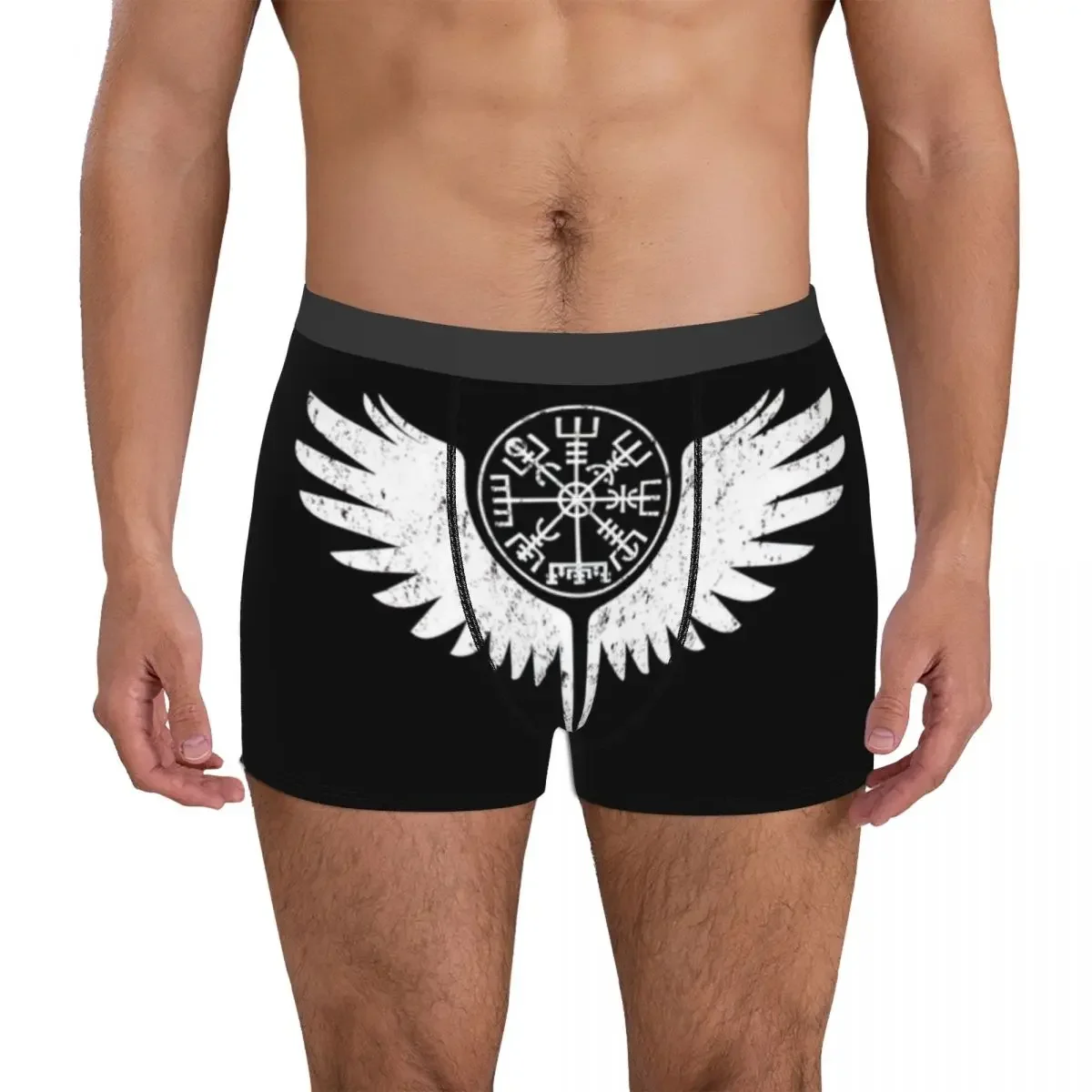 

Мужские трусы-боксеры Wings And Vegvisir, мужские трусы, мягкое нижнее белье для мужчин