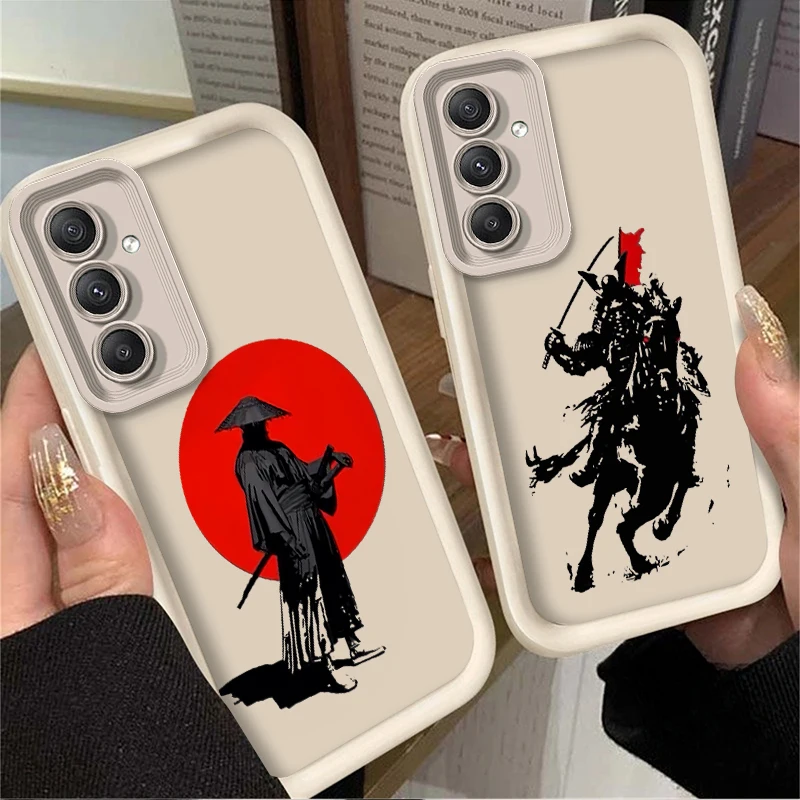 اليابان شبح الوجه الساموراي حقيبة لهاتف سامسونج غالاكسي A54 A05 A05S A34 A24 A14 A53 A33 A23 A13 A52 A52S A32 A22 A12 A71 A51 A31 A50