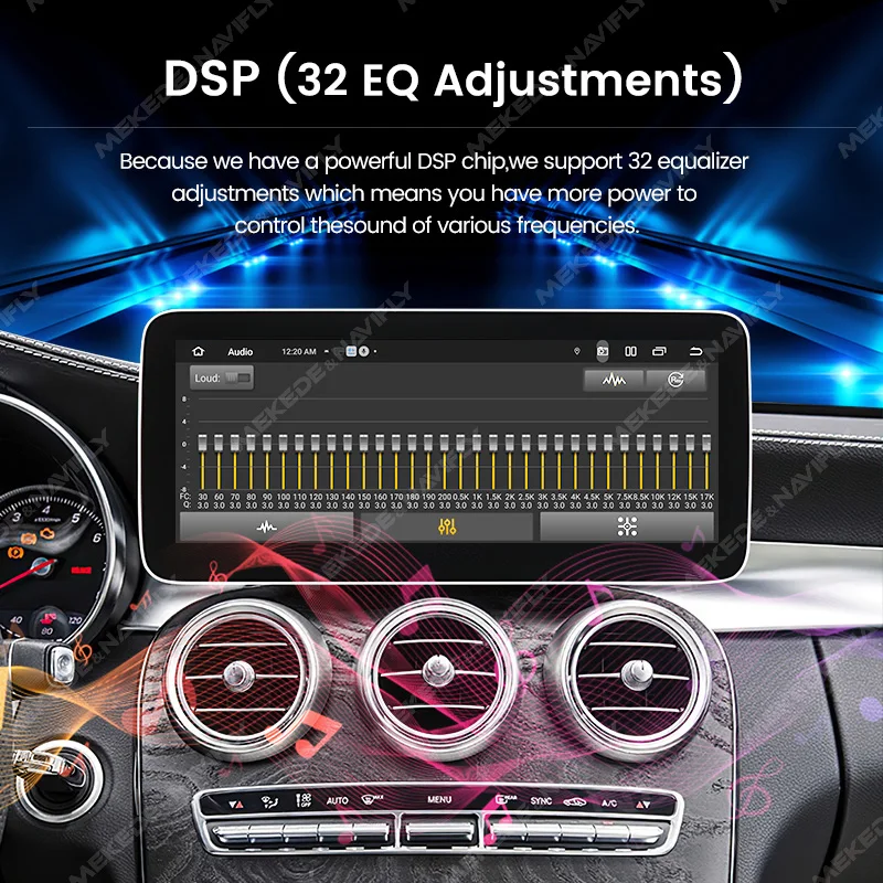 Navifly android auto carplay bildschirm autoradio für mercedes benz c klasse w205 glc x253 v klasse w446 2012-2015 smart autos ysteme intelligente systeme für autos