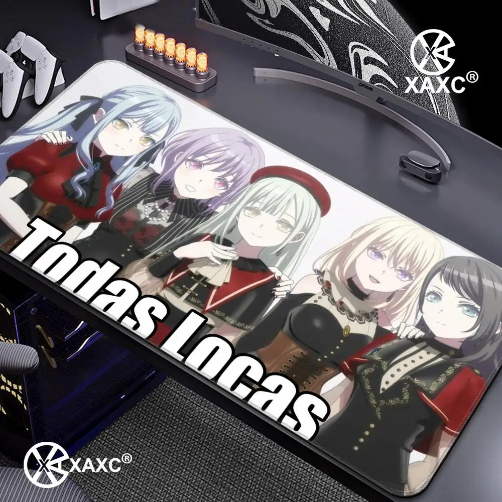 

Anime Girls B-BanG Dream Mutsumi Wakaba XAXC Mouse Pad large keyboard mouse desk pad non-slip rubber gaming mouse pad