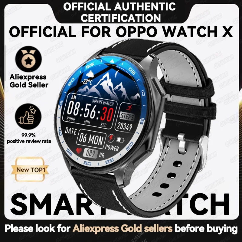 2024New For HUAWEI Watch X High-End Business 32G Large Memory Album Smartwatch Men Heart Rate Sports Fitness Waterproof Bracelet