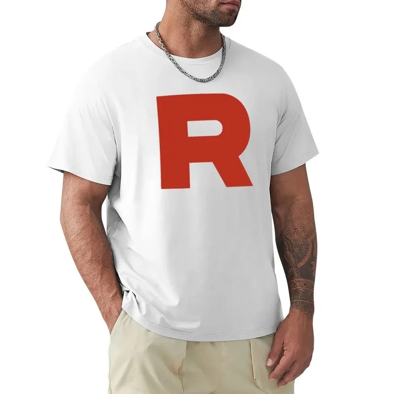 Pokémon Anime Rocket Team Logo Printed T-shirt Men's and Women's T-shirt Men's Tops Harajuku Y2K T-shirt 2026 New Tee Streetwear