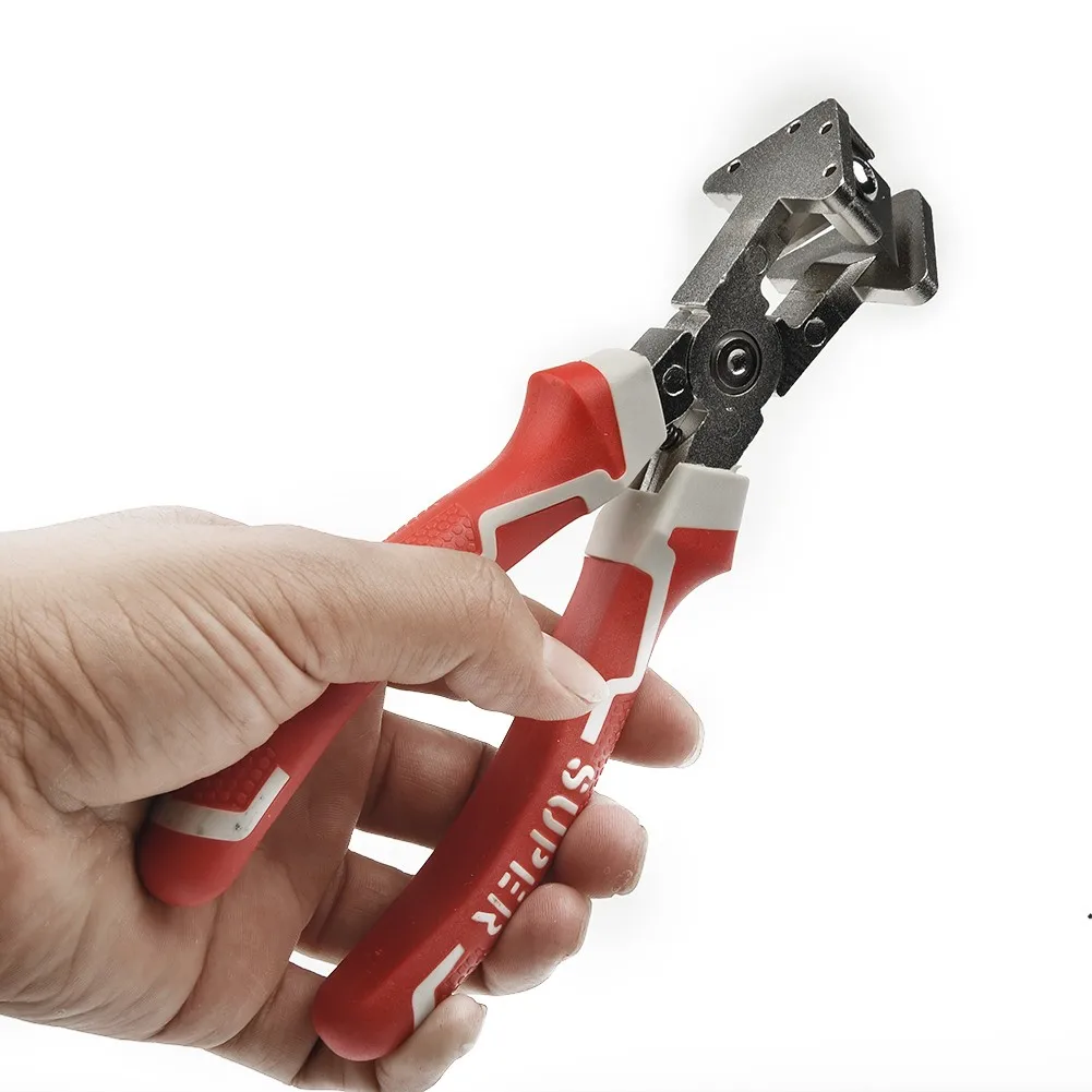 7 промышленных прямоугольных плоскогубцев, ножницы с резиновой полосой, пластиковые ножницы, угловые V-образные кусачки для резки дверей, 90 градусов