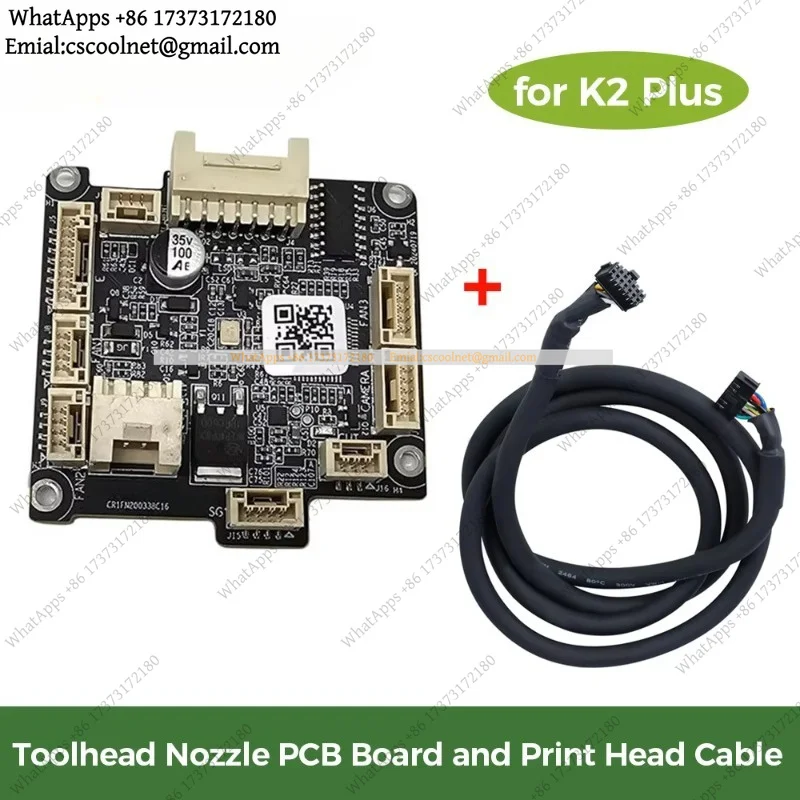JS02 for Creality K2 Plus Toolhead Nozzle PCB Board & Print Head Cable Set — Original 3D Printer Replacement Parts