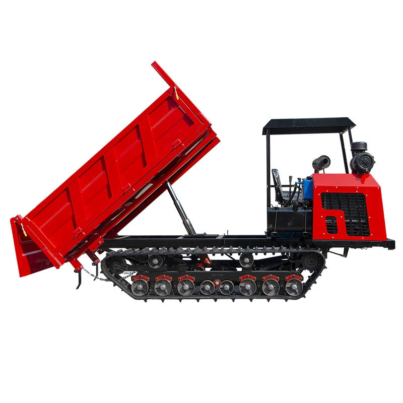 Customized Affordable Price Tracked Transport Vehicle Multi-Purpose Mini Crawler Dumping Trucks For Sale