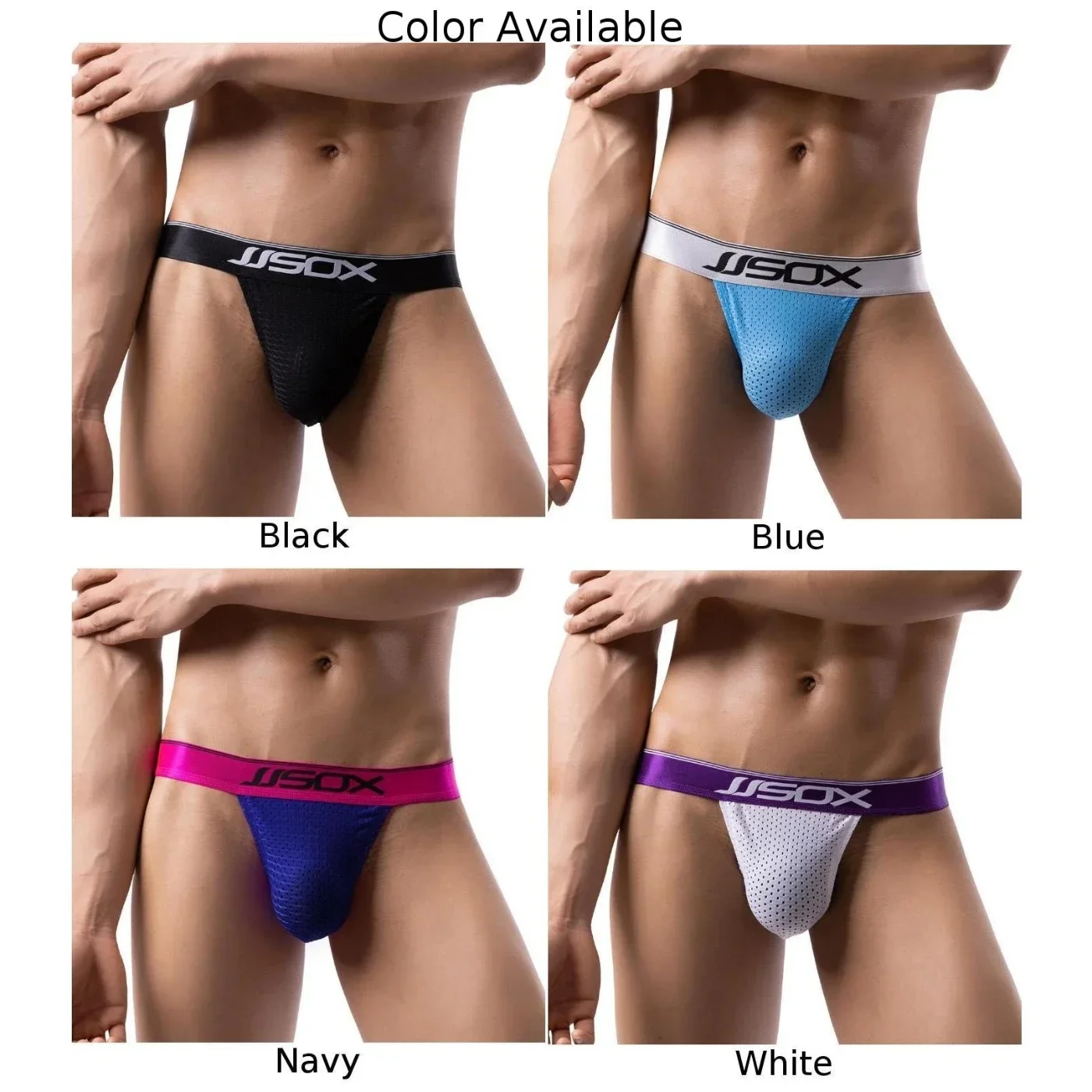 Mesh Breathable Mens Briefs Slips High Cut Low Waist Sexy Underwear Bikini Elastic Panty Hip Raise Underpants U Convex Pouch