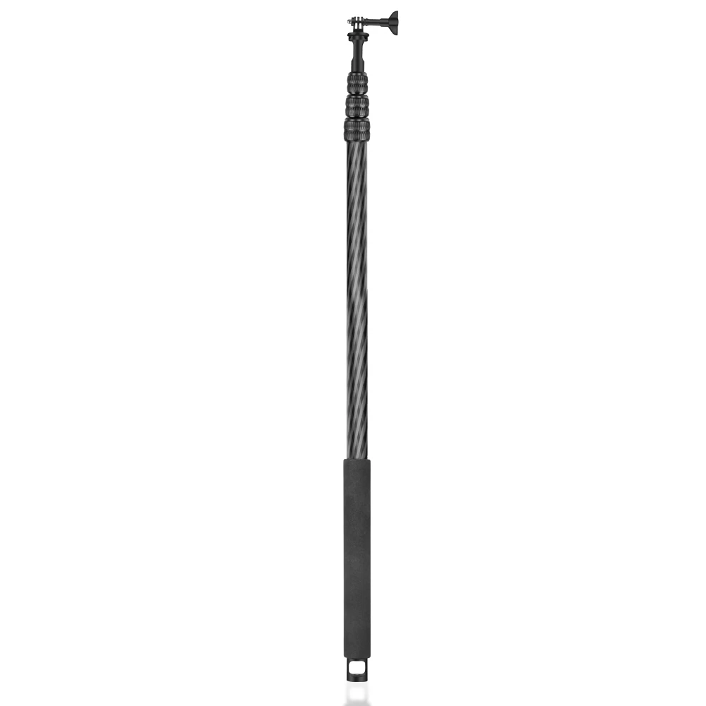 Sheingka FLW355 Carbon Fiber Selfie Stick 2.6M 4-Section Gear Telescopic Adjustable For Cameras Mobile Phone