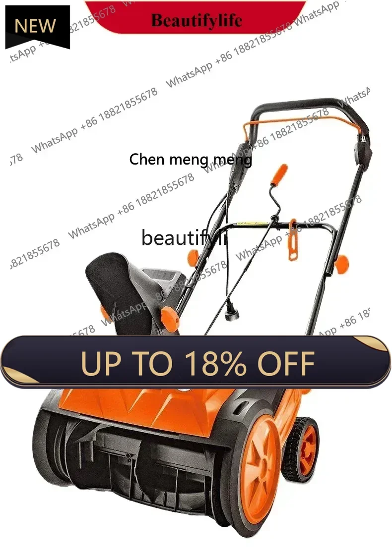 

A Electric hand push snow thrower school road household snow clearing sanitation greenhouse snow removal machine