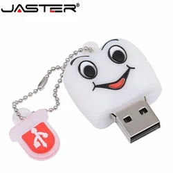 JASTER Pen Drive Gift Teeth Cute Model 8GB/16GB/32GB/64GB Usb 2.0 Flash Drive, Tooth Flash Memory Stick Pendrive Dentist U Disk